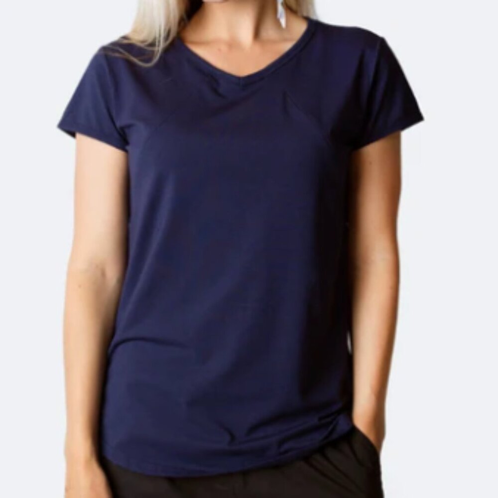 Cadenshae - Nursing Tee in Navy.